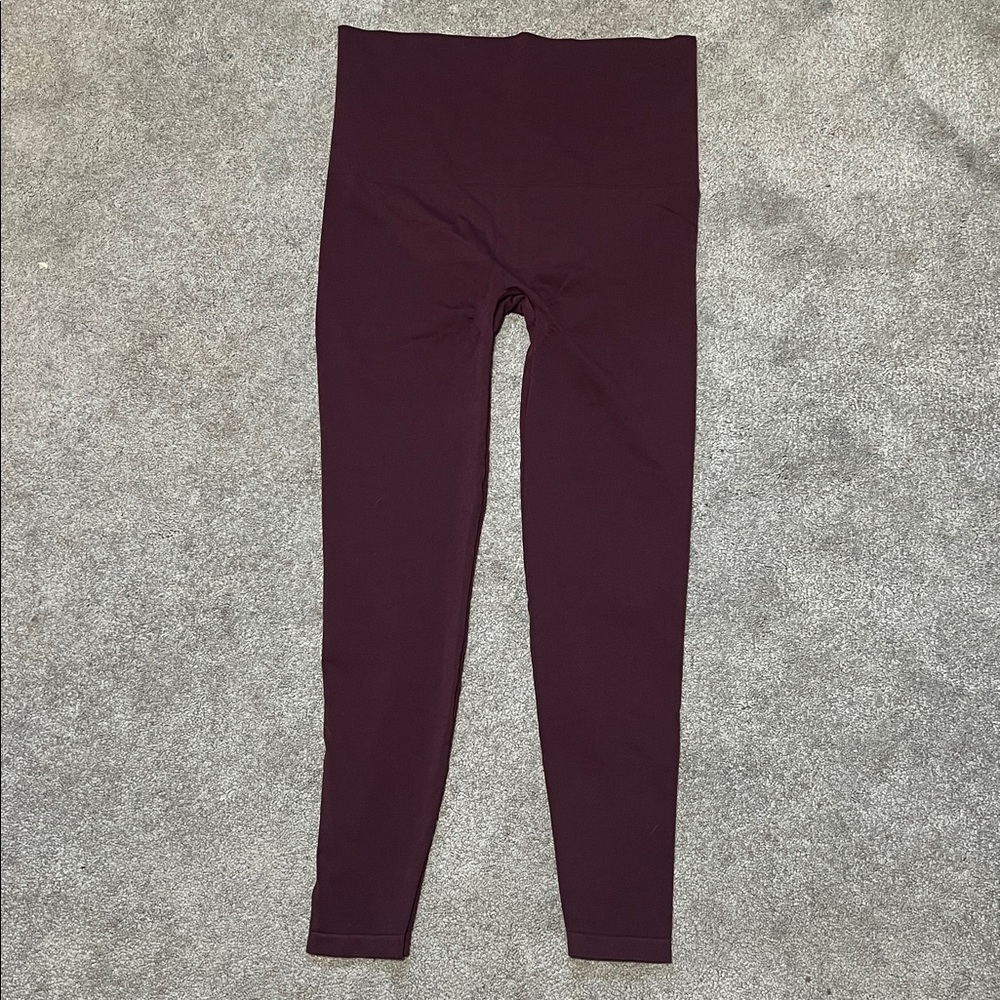 Spanx Look At Me Now Seamless Legging Maroon Size 2X
